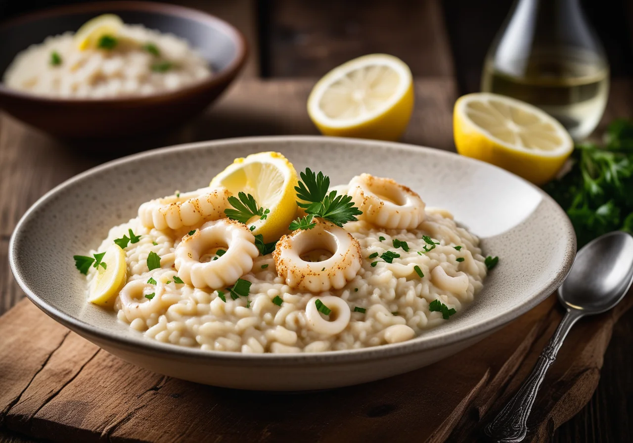 Risotto with Squid