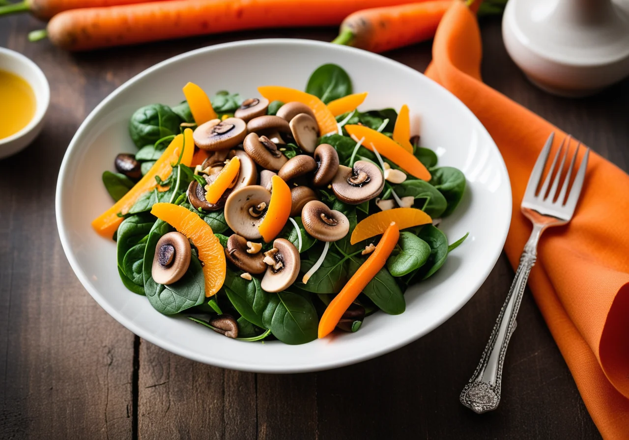 Spinach Mushroom Salad