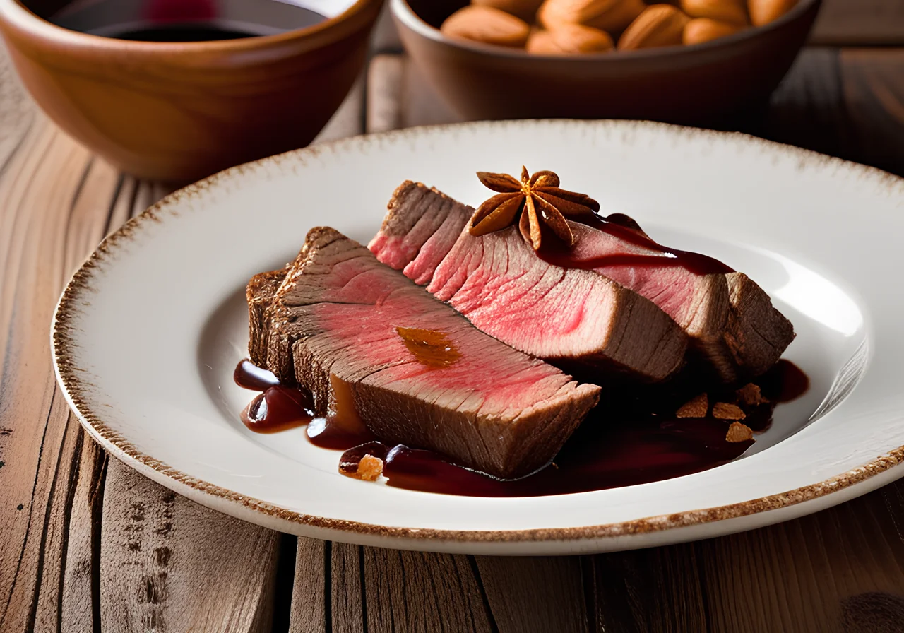 Sour Roast with Almond Crumbs