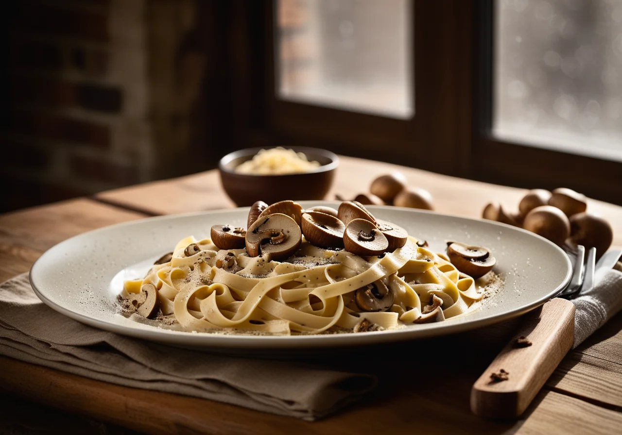 Pasta with Porcini Mushrooms