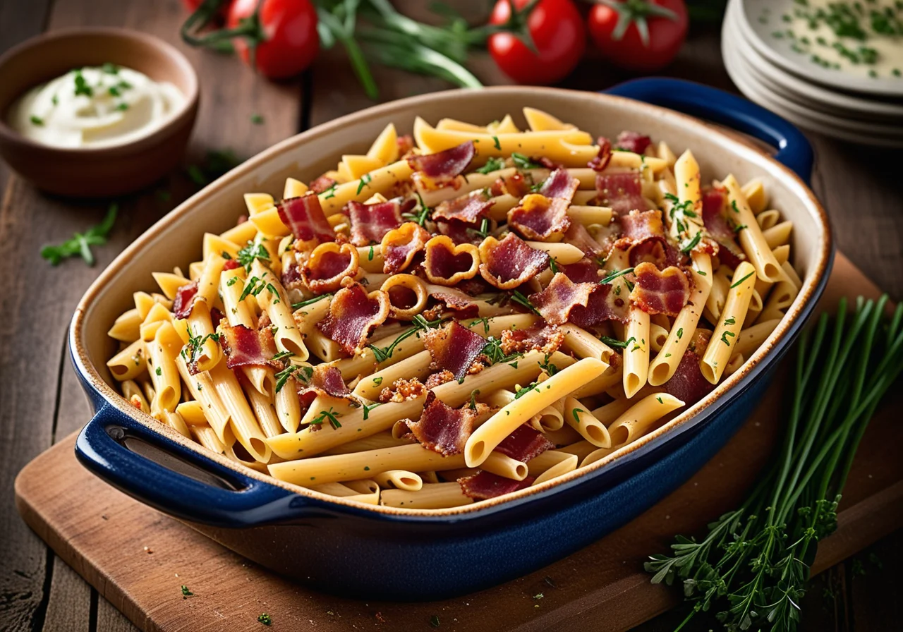 Pasta Bake with Bacon