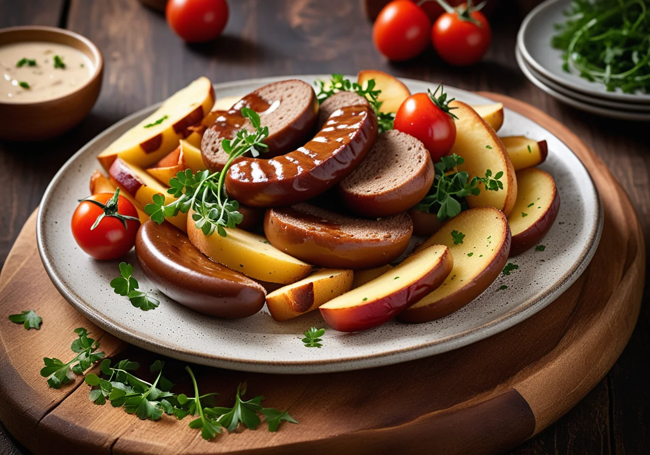 Bratwurst with Fried Potatoes