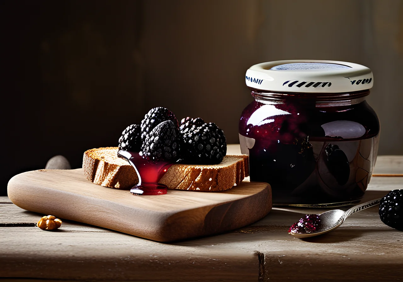 Pear-Blackberry Jam with Nuts