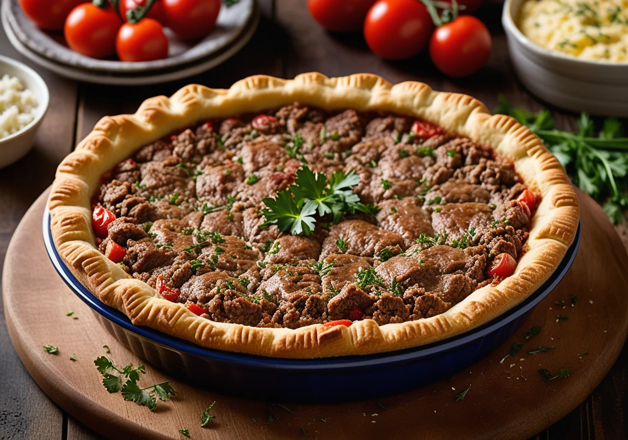 Pie with Ground Meat Filling