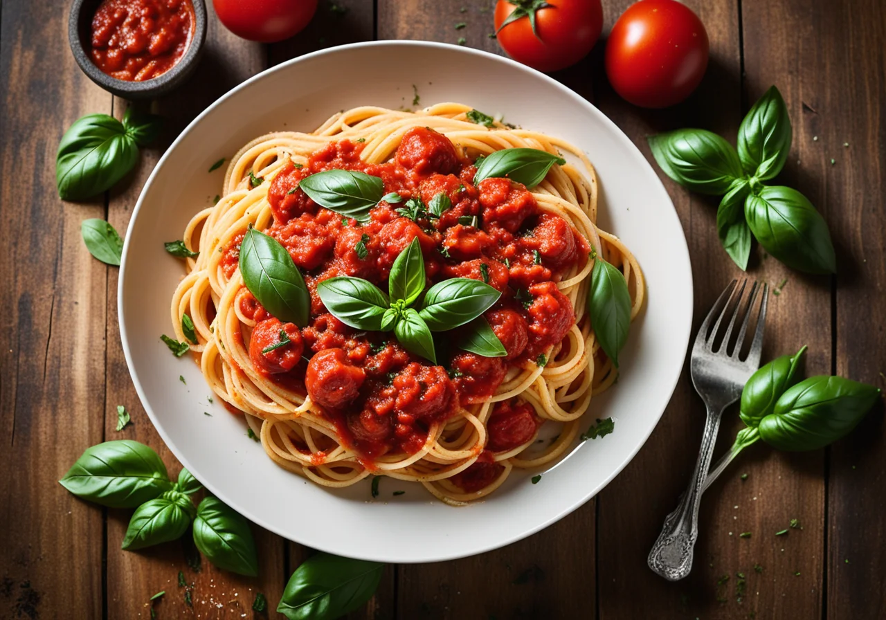 Spaghetti with Tomato Sauce