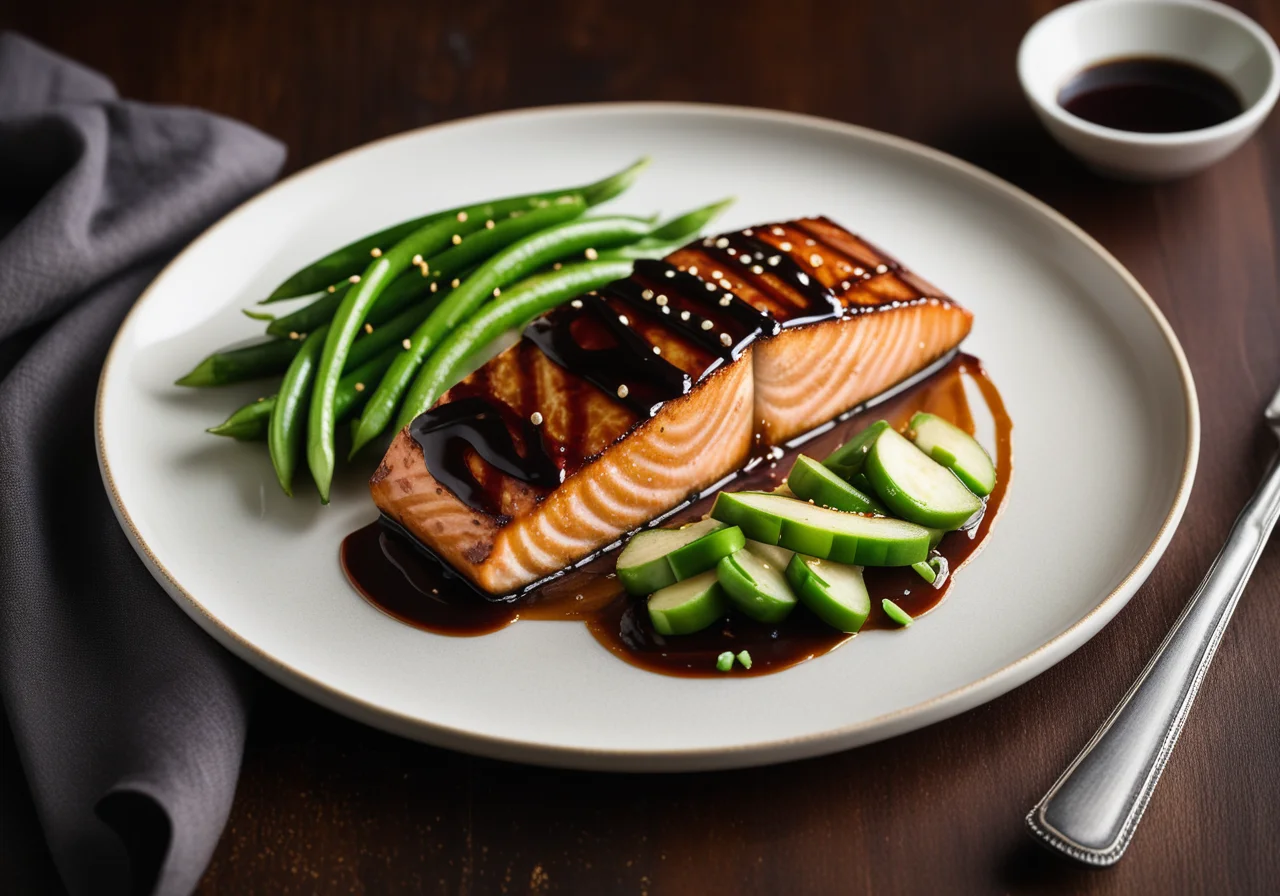 Teriyaki Salmon with Sesame
