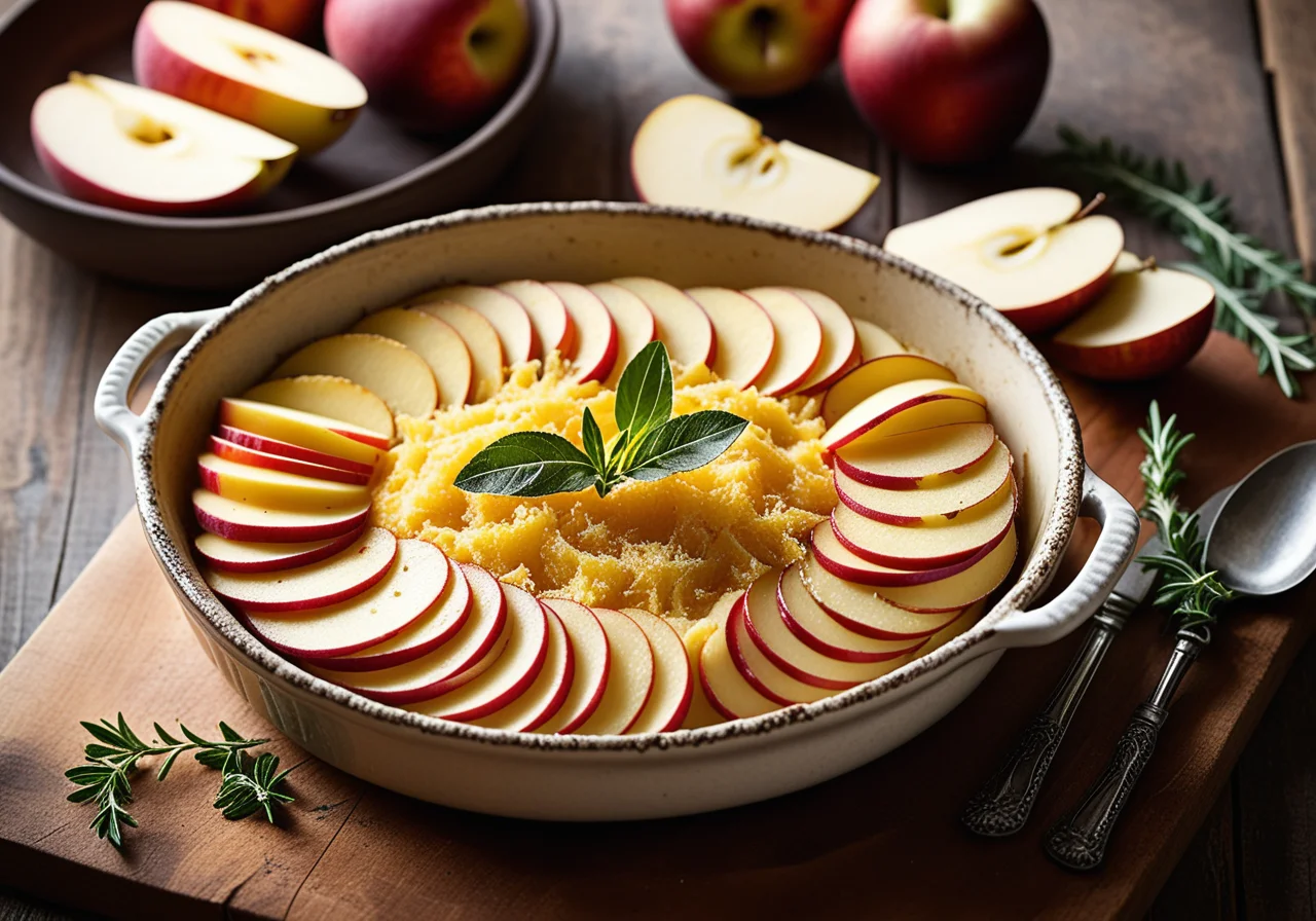 Potato Gratin with Apple