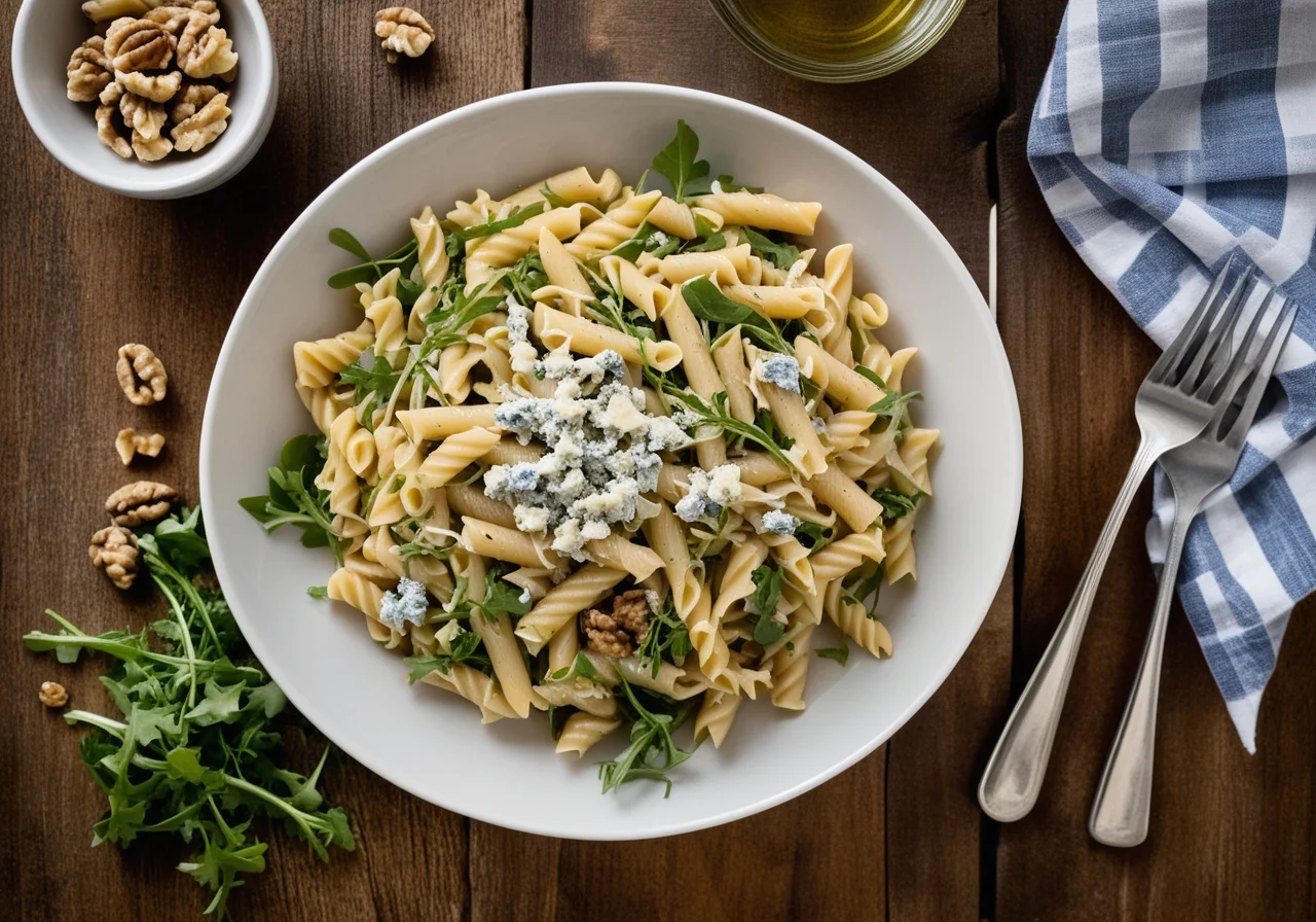 Pasta Salad with Arugula and Blue Cheese