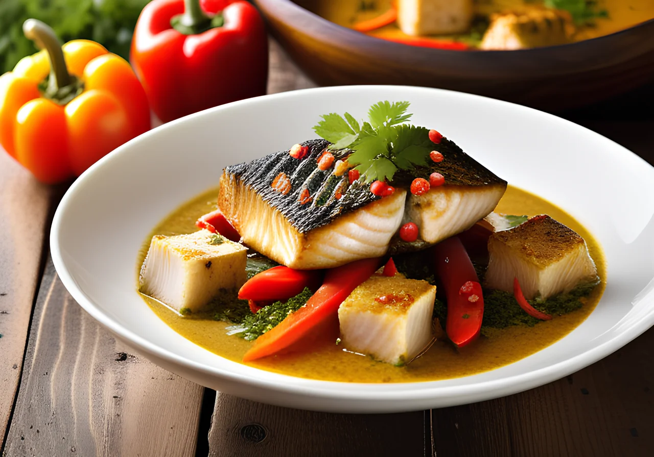 Fish Curry with Sea Bass Fillet