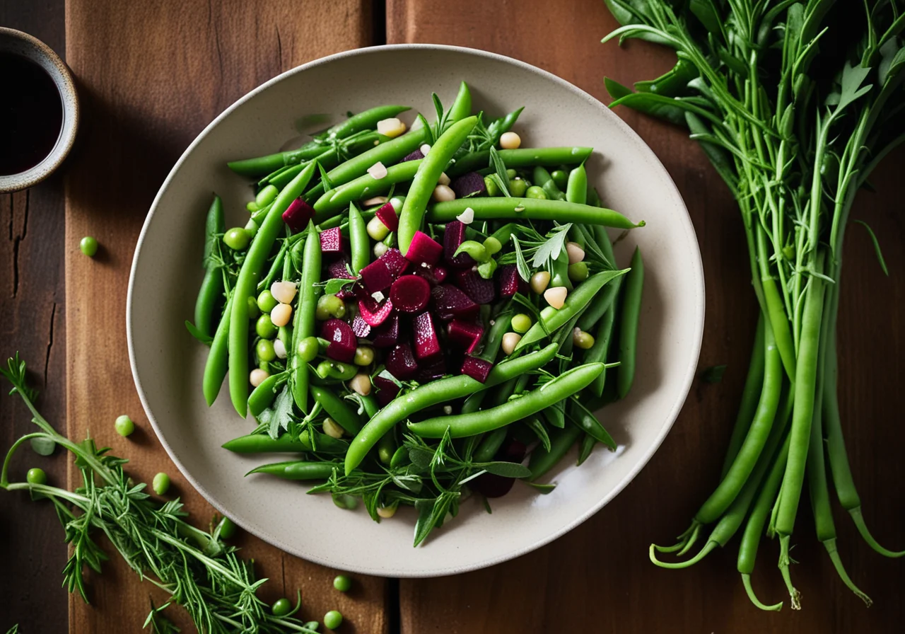 Green Pea and Bean Salad