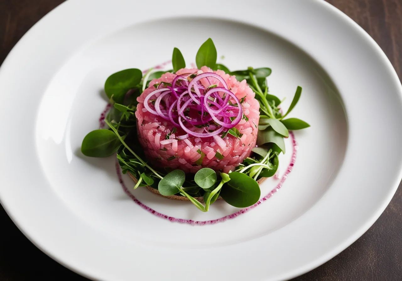 Tuna Tartare with Purslane