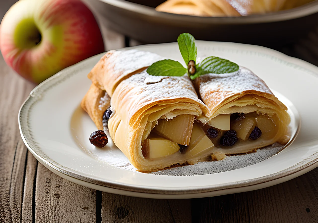 Quark Strudel with Raisins