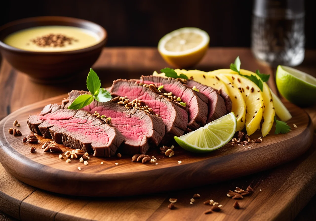 Beef with Lemon Sauce