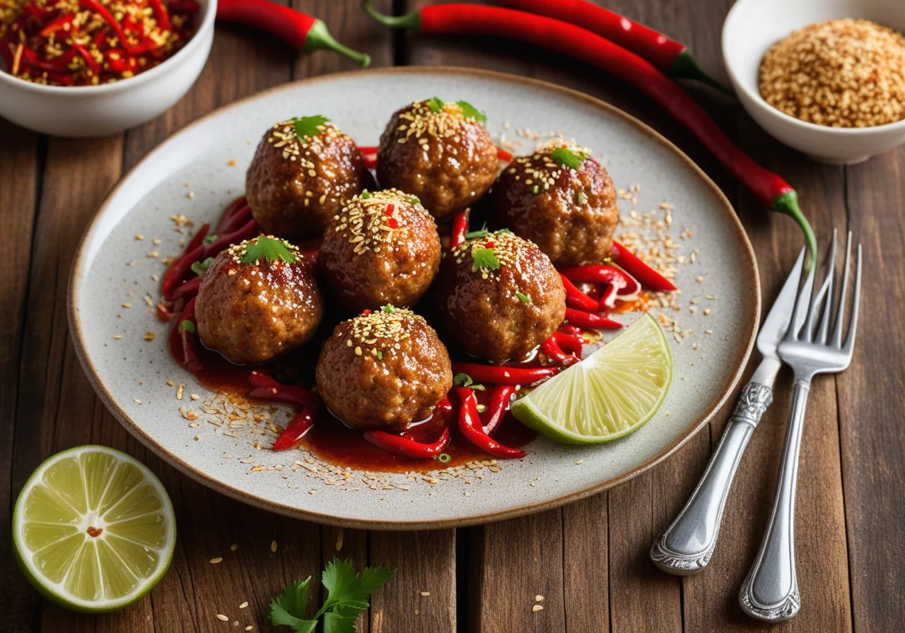 Sesame Meatballs