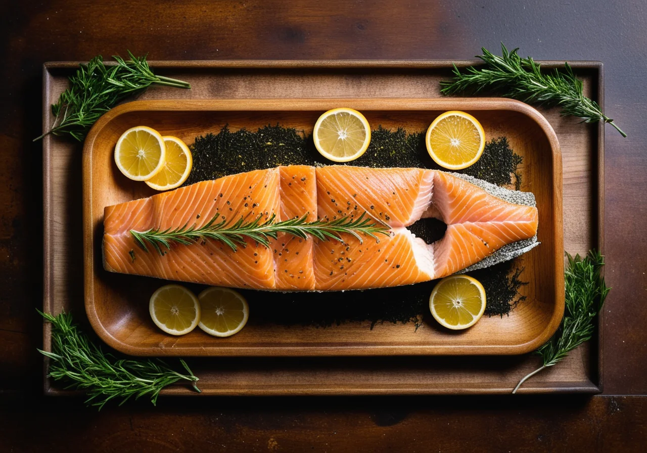 Salmon Trout Salt-Crusted