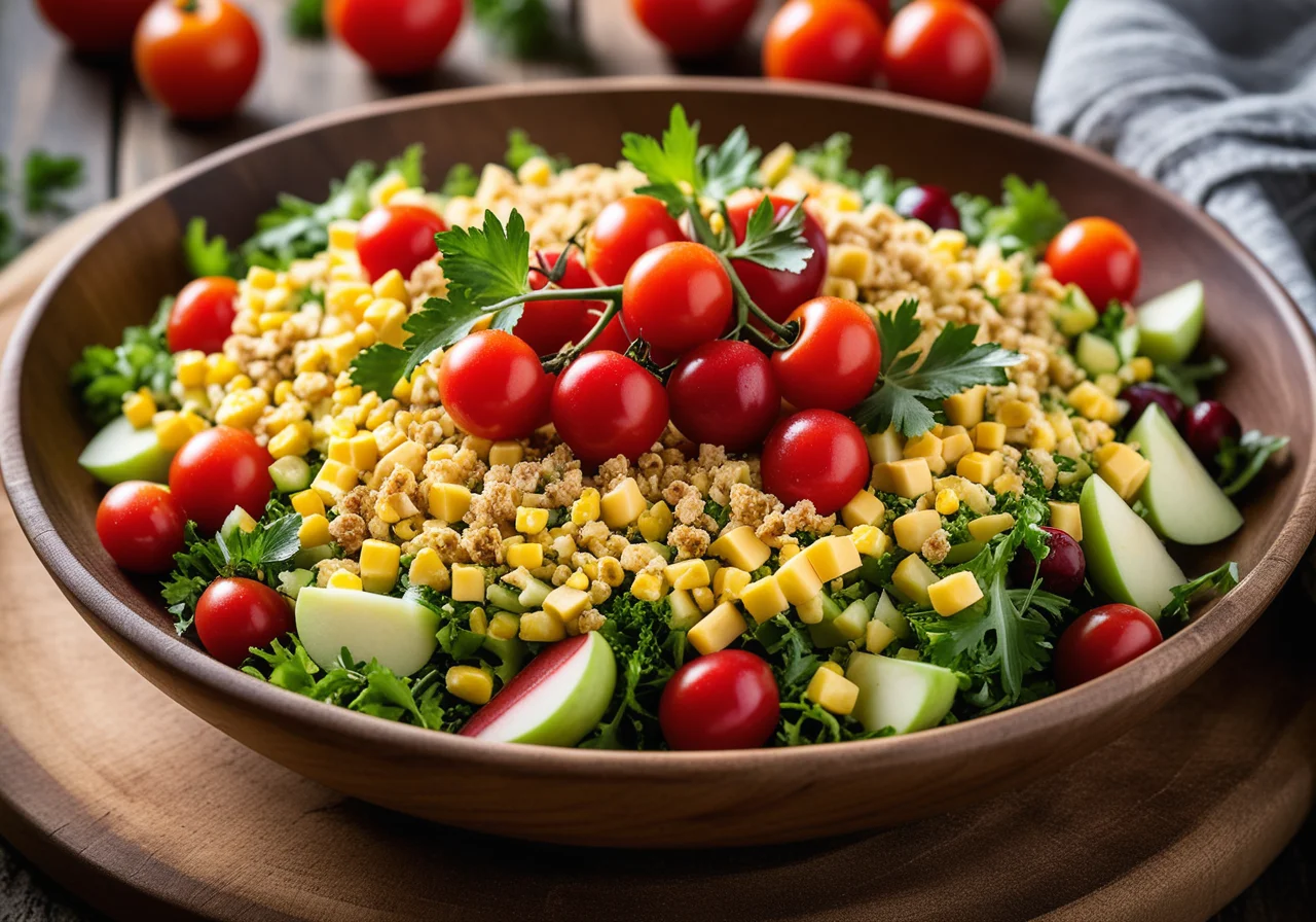 Frisée Salad with Apple and Tomatoes
