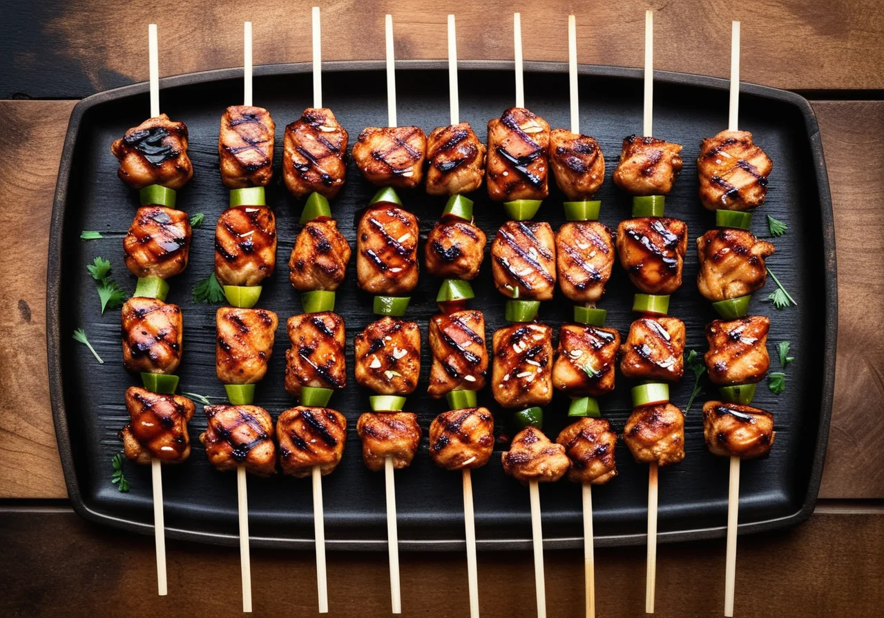 Grilled Spicy Chicken Skewers