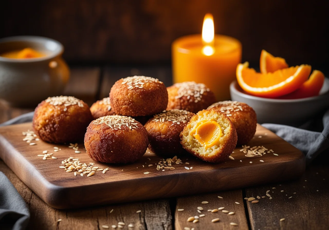 Carrot Croquettes with Poppy Seed and Sesame