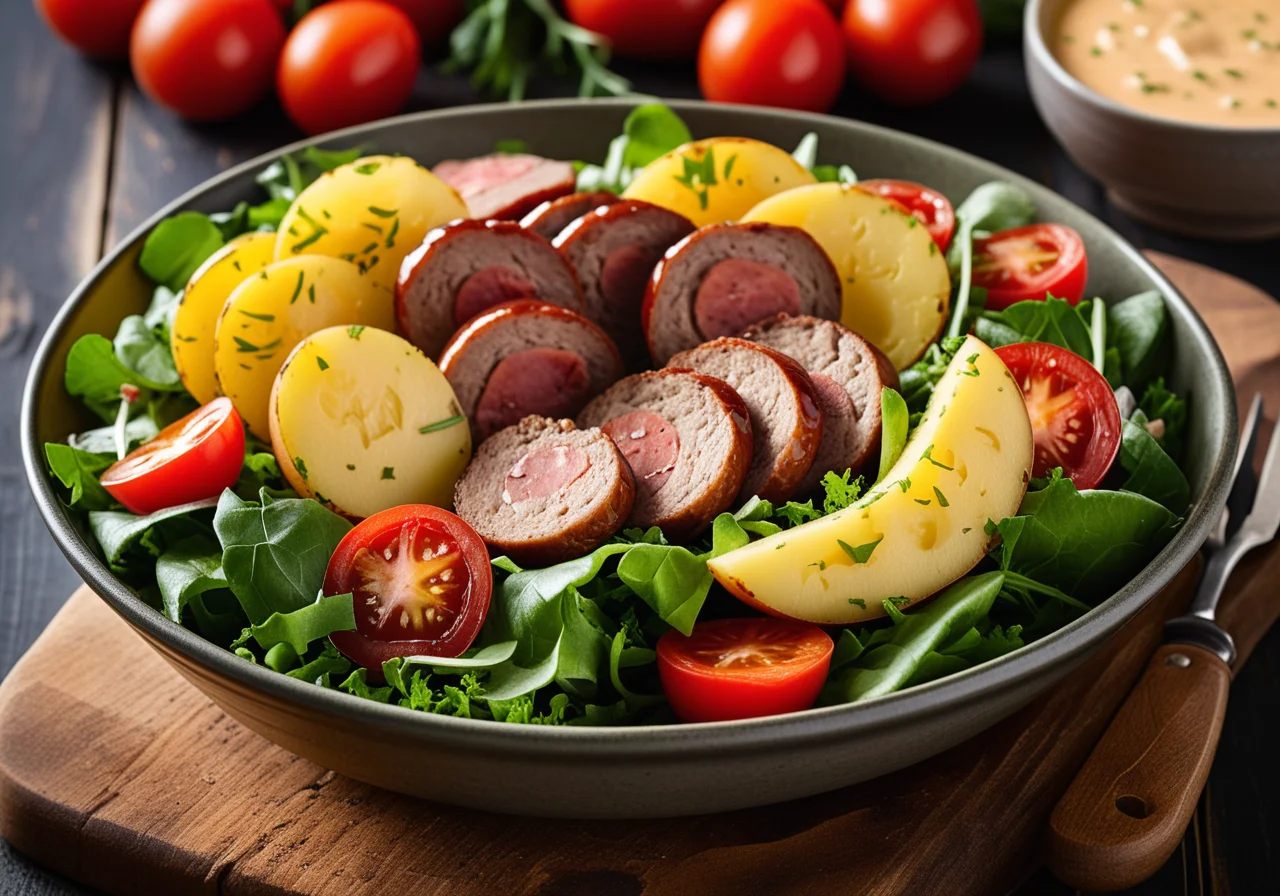 Hearty Leafy Salad with Potatoes