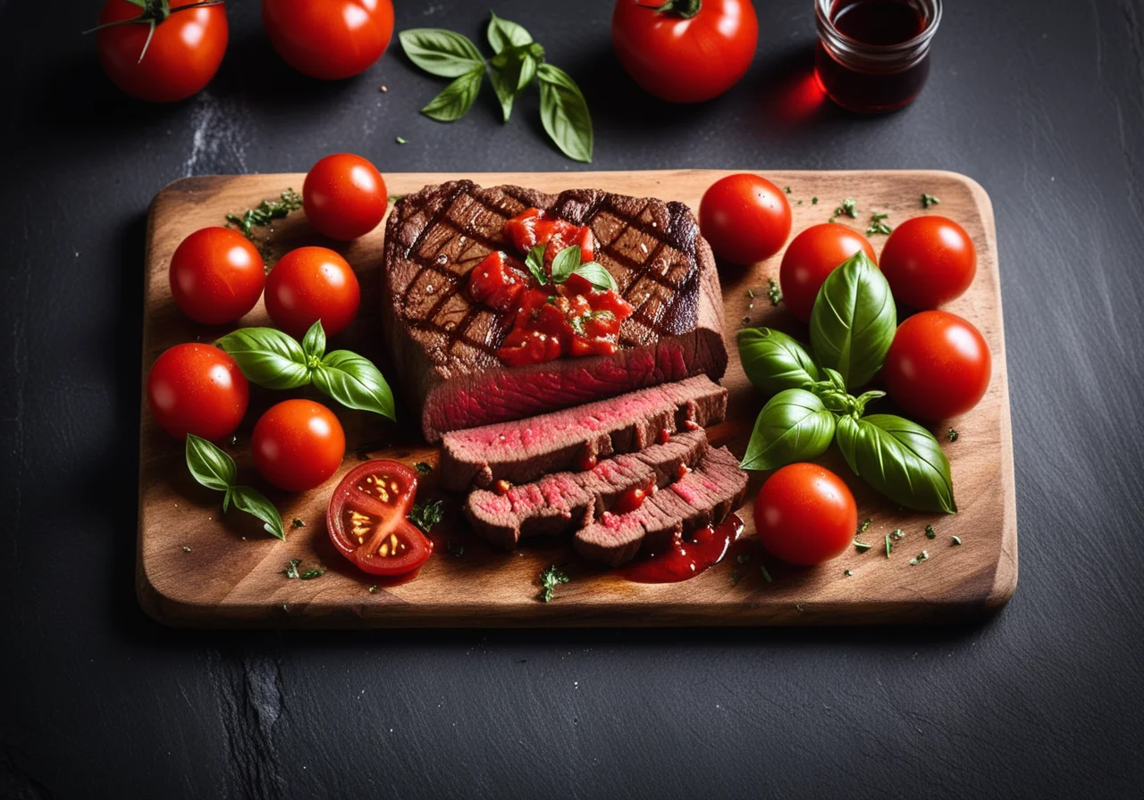Beef Steaks with Tomato Sauce
