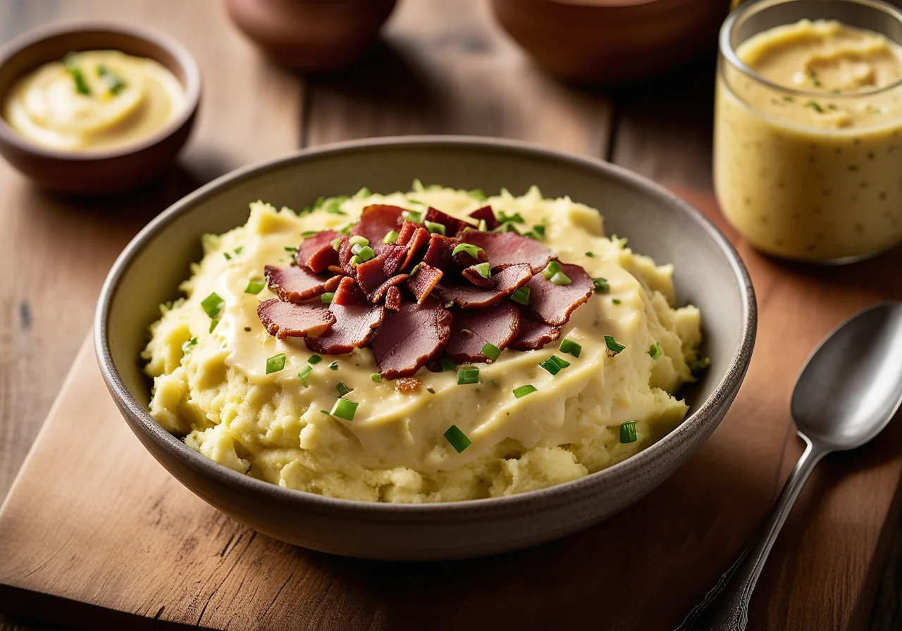 Mashed Potatoes with Endive Salad