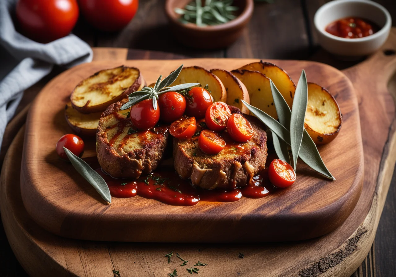 Veal Cutlet with Tomato Sauce