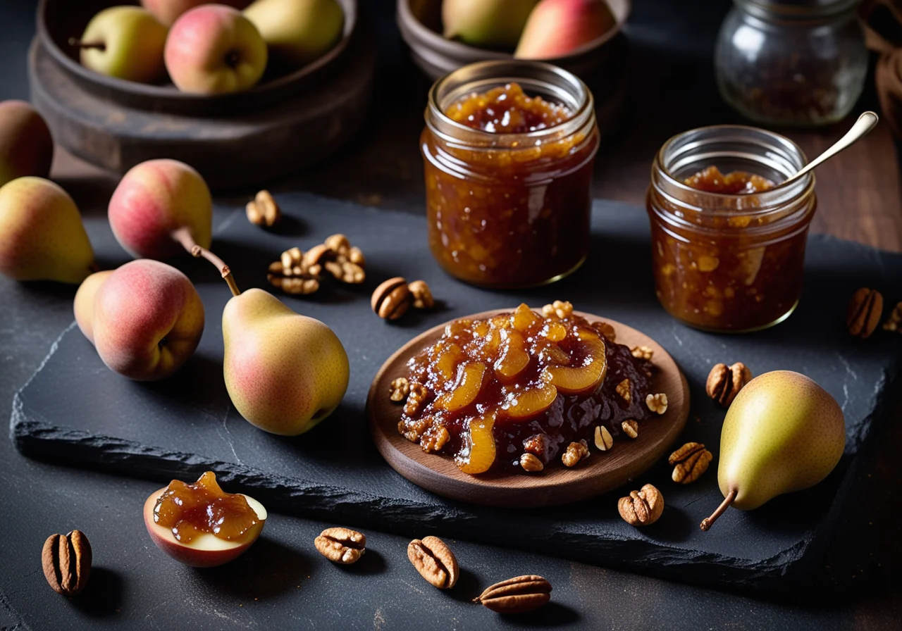 Pear Jam with Walnuts