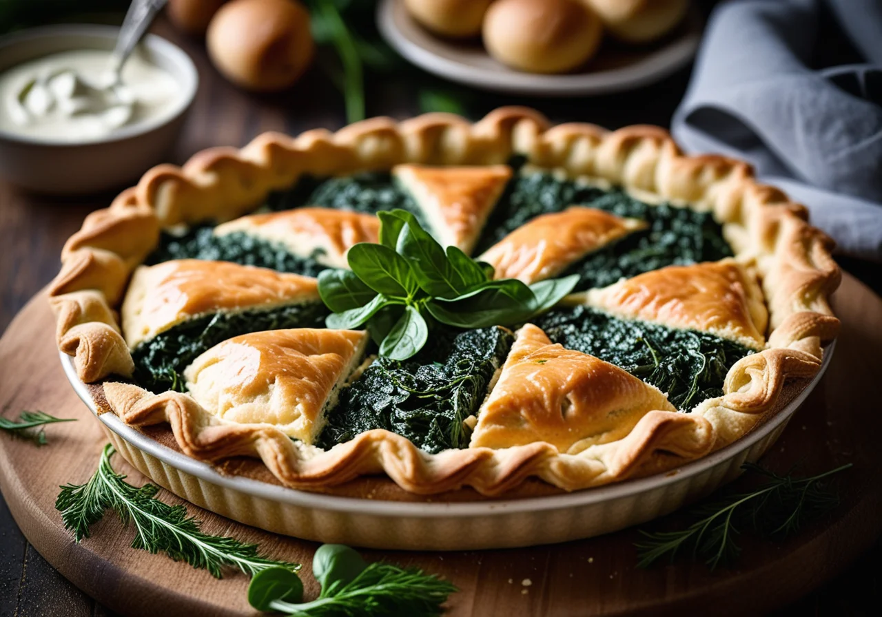 Salmon Spinach Pie
