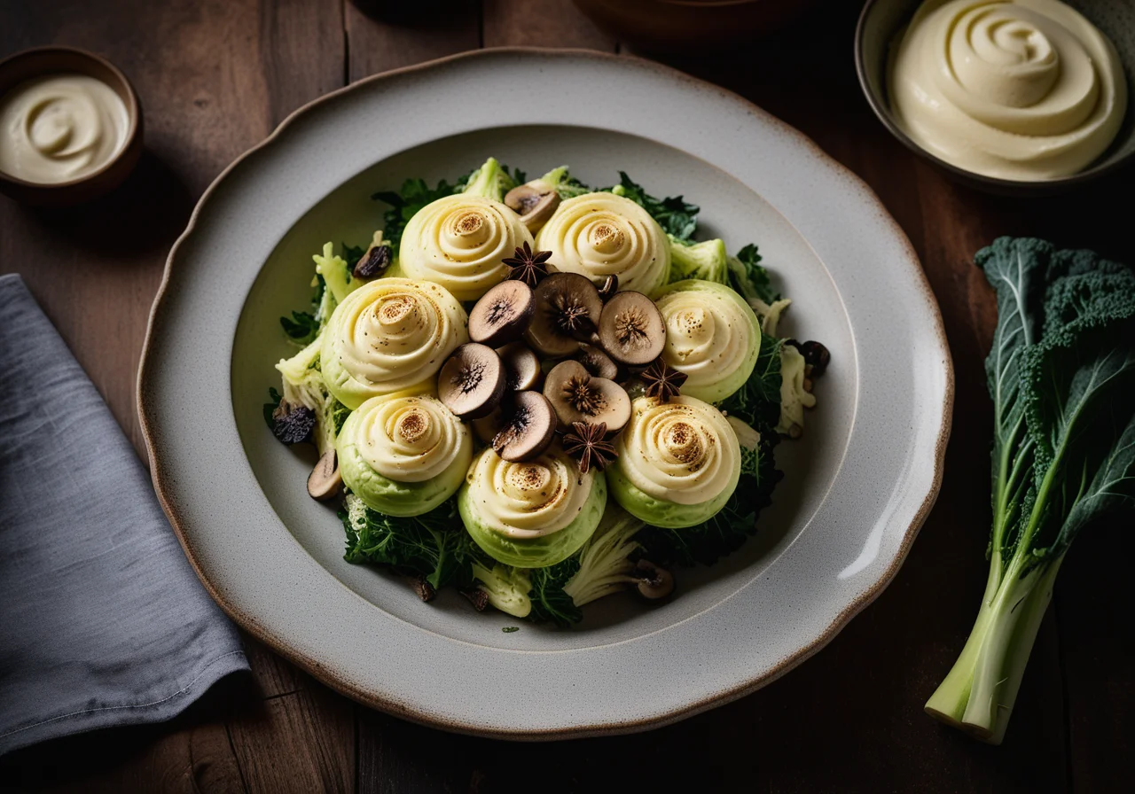 Parsnip and Savoy Cabbage