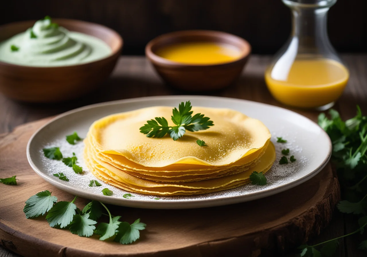 Indian Rice Flour Crepes