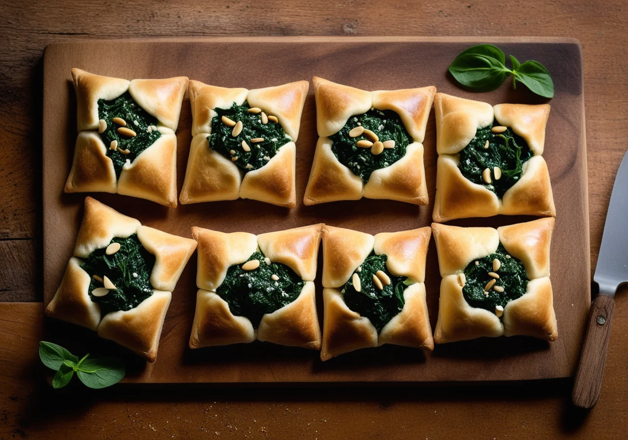 Goat Cheese Spinach Pockets