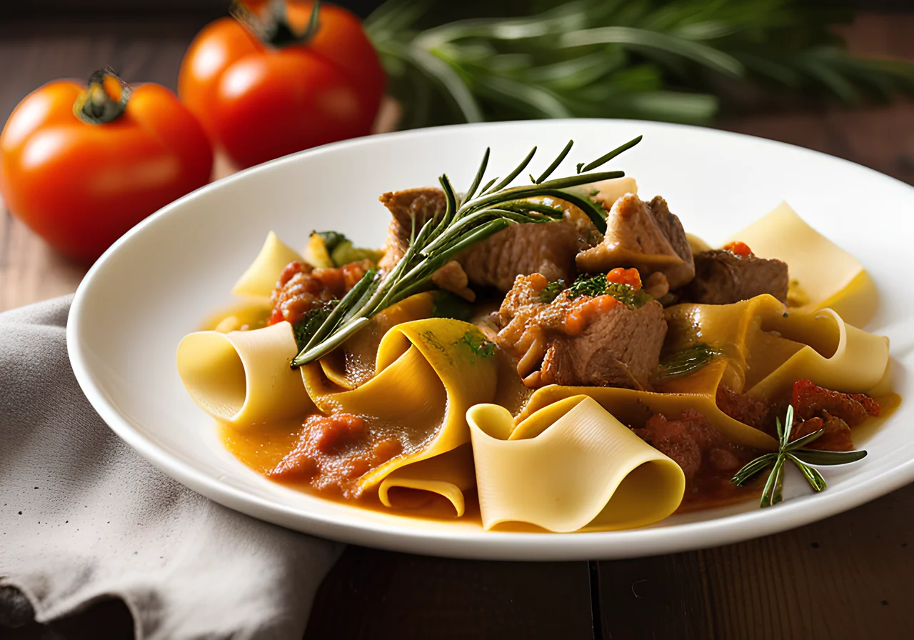 Lamb Ragout with Pasta