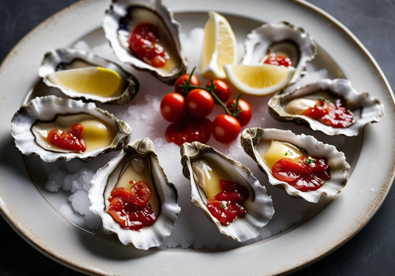 Oysters with Tomato Sauce