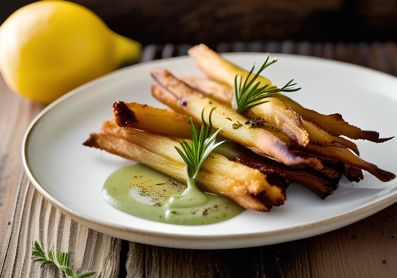 Crispy Kohlrabi Sticks