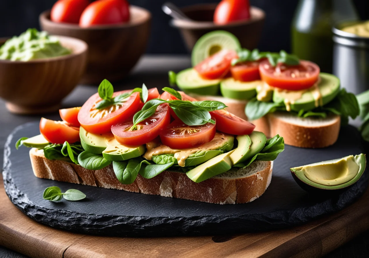 Salmon and Avocado Sandwich