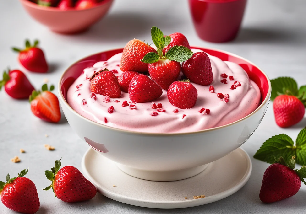 Berry Yogurt with Cookies