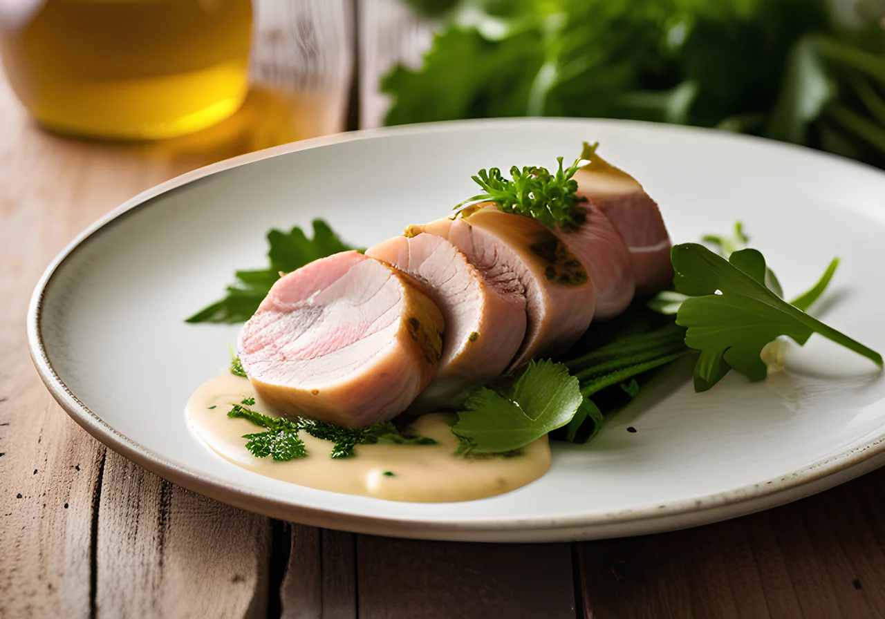 Veal Roulades with Chard Filling