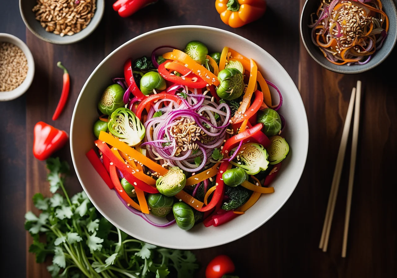 Colorful Wok Vegetables