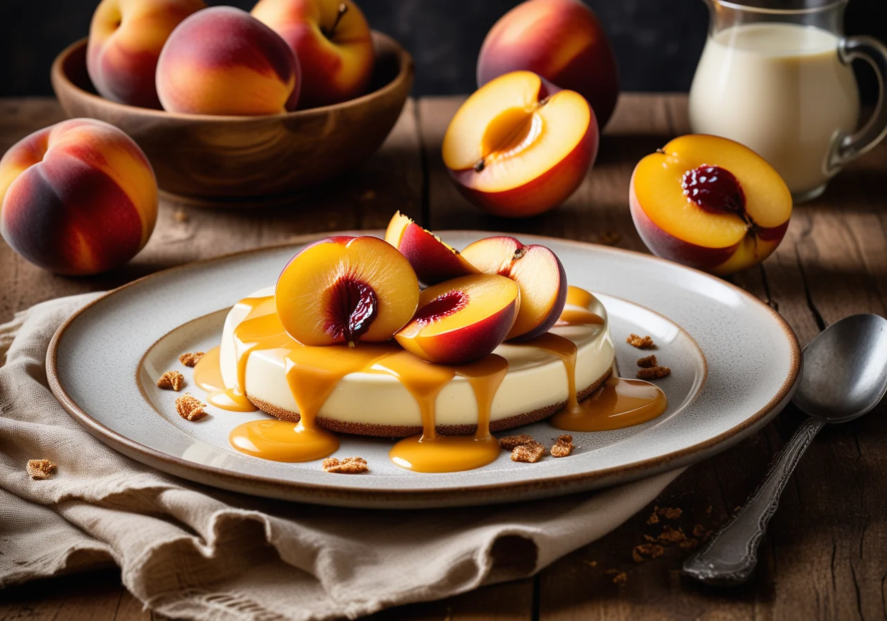 Grilled Nectarines with Cream