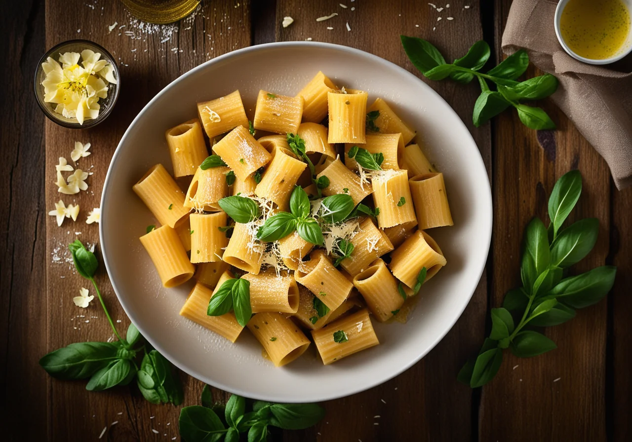 Pasta with Borretsch Sauce and Parmesan