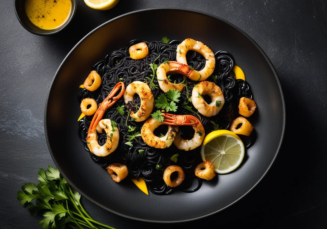 Black Noodle Paella