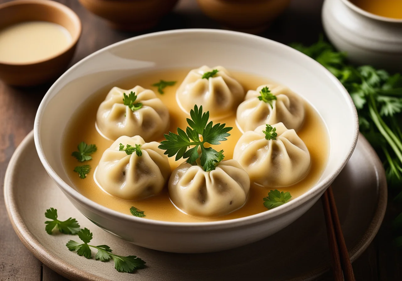 Clear Broth with Small Dumplings