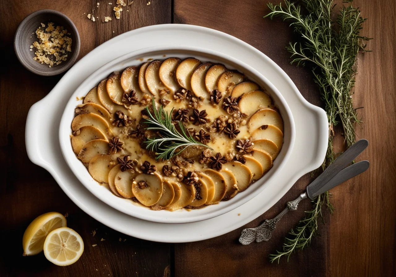 Mushroom Gratin with Butter Mushrooms
