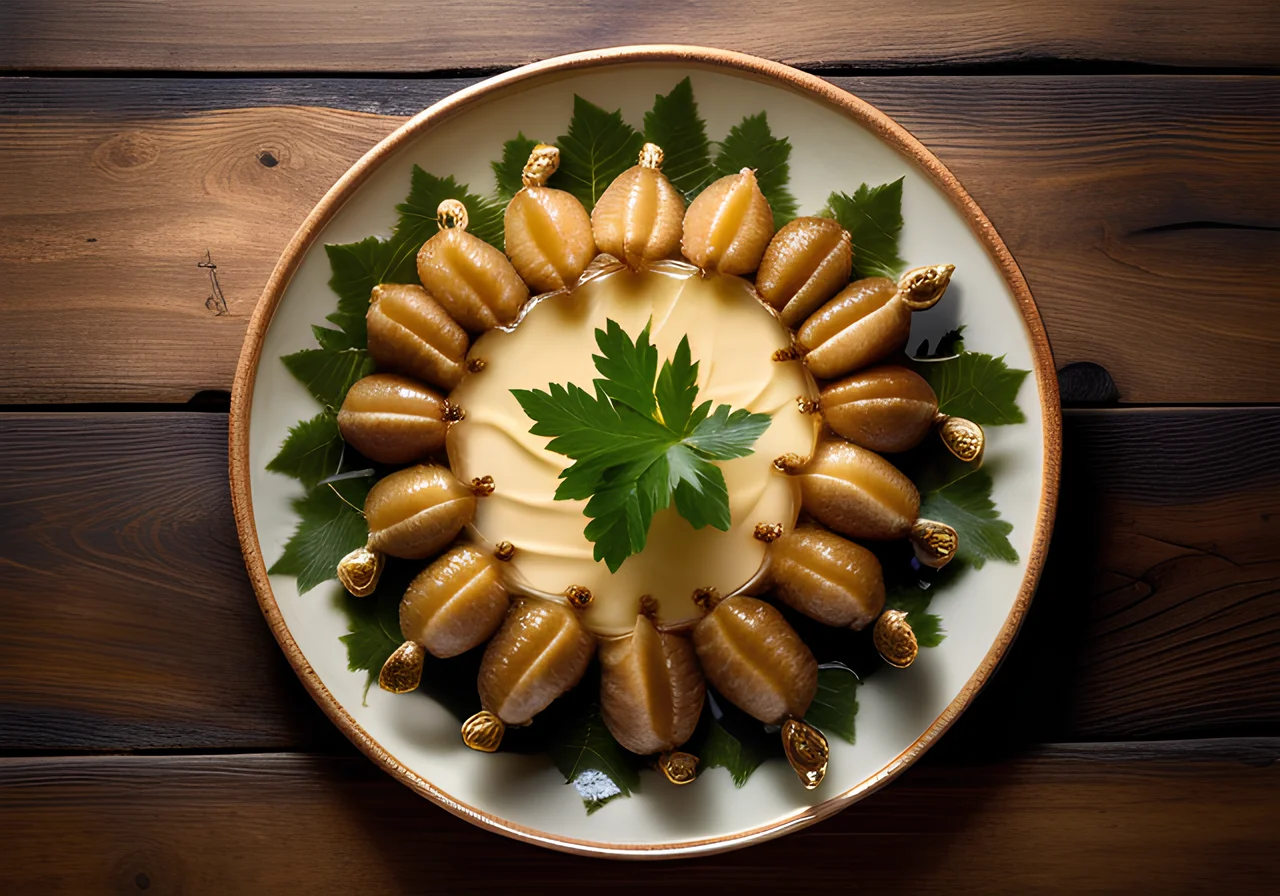 Stuffed Grape Leaves with Sheep Cheese