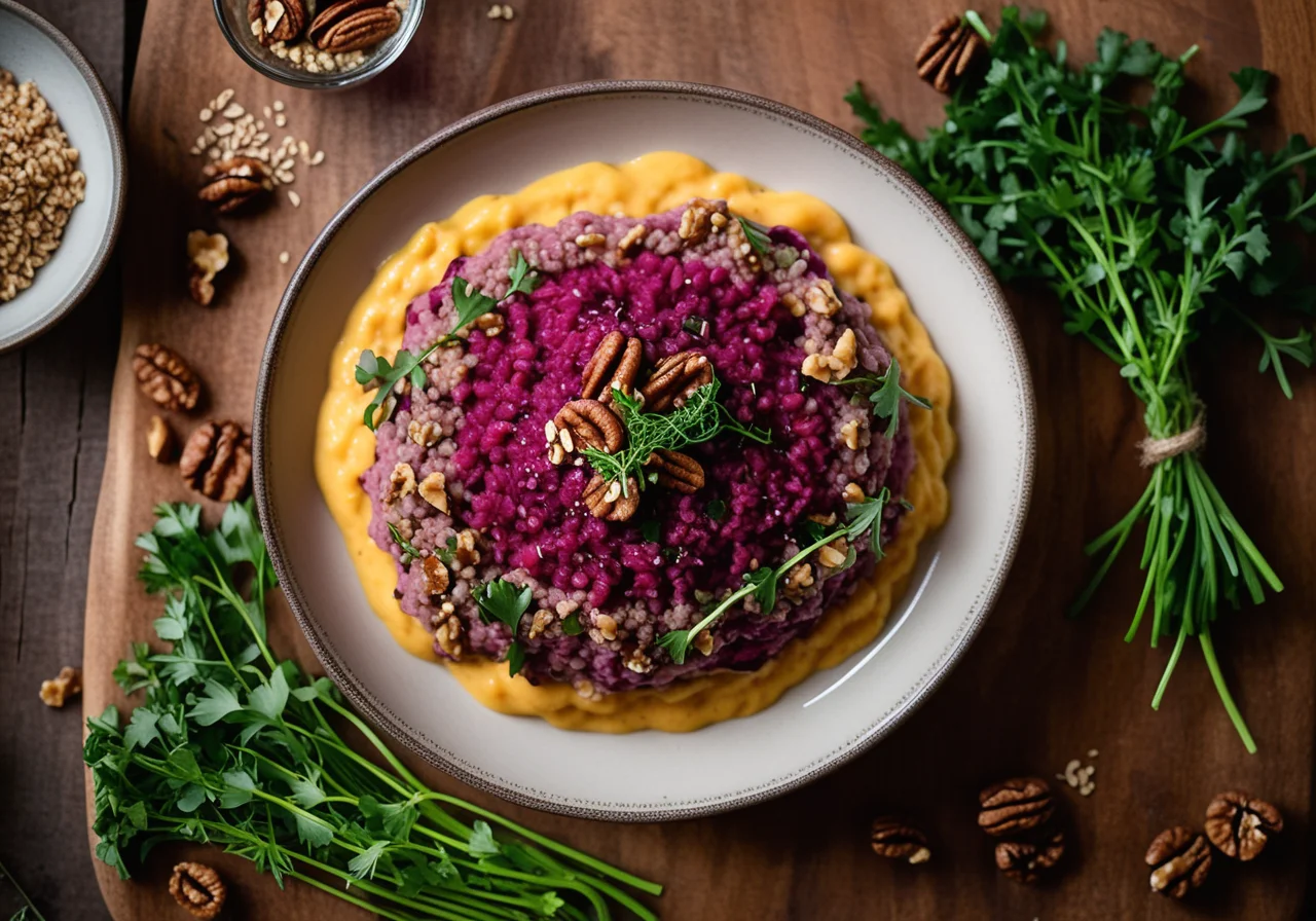 Buckwheat Beet Risotto