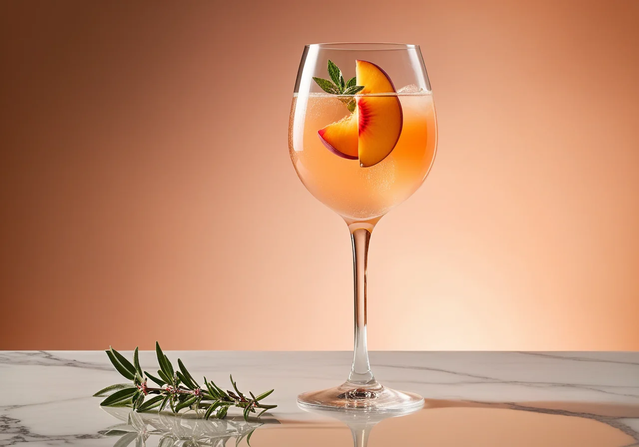 Prosecco with Peach