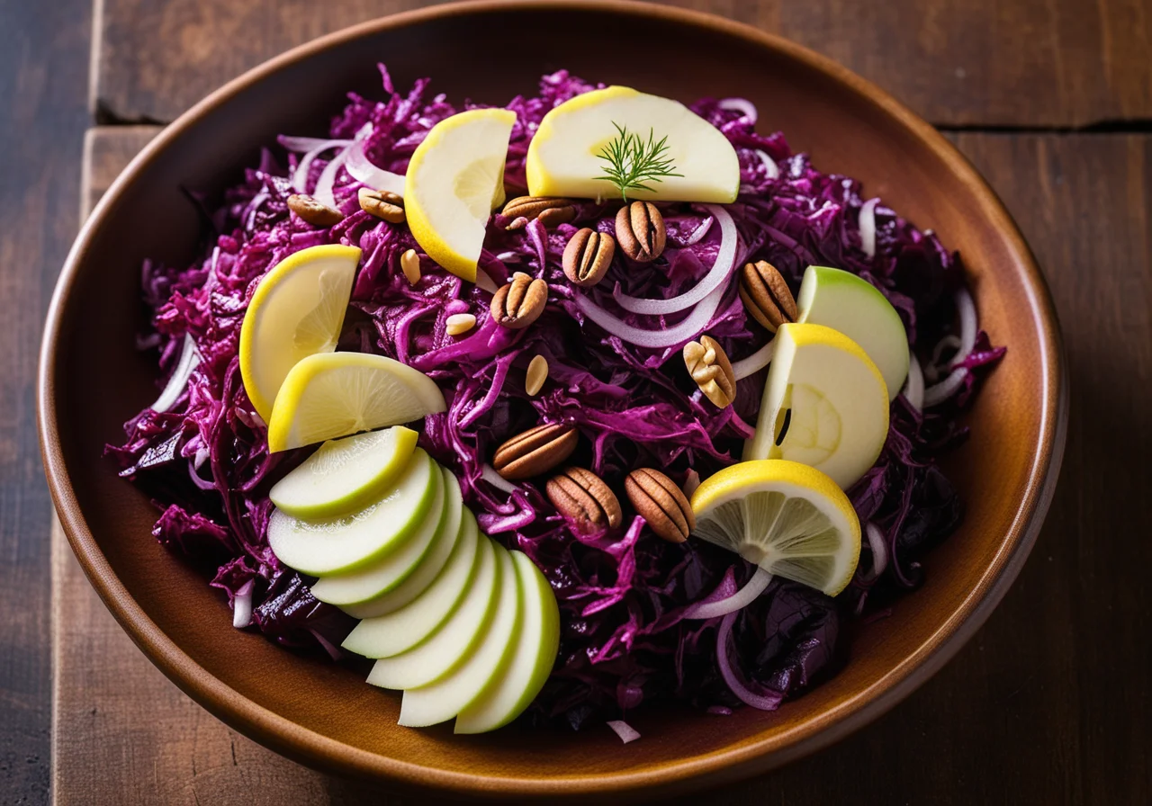 Red Cabbage Salad with Radicchio