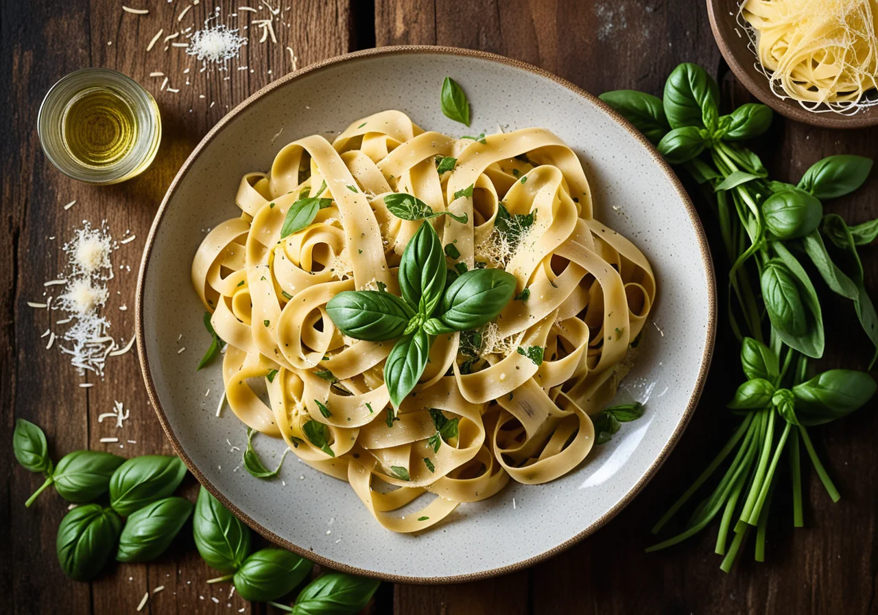 Tagliatelle from scratch