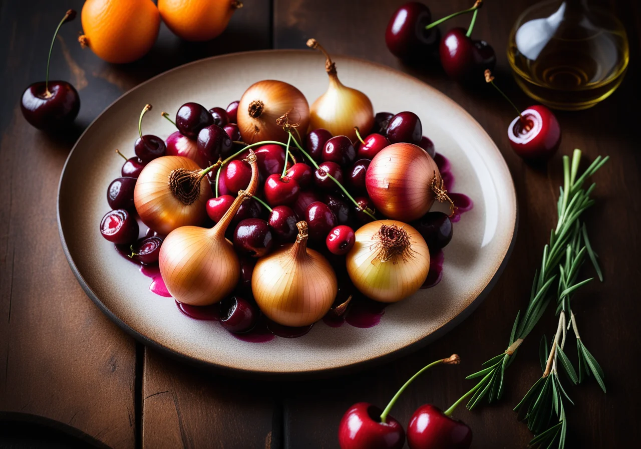 Onion-Cherry Vegetable from the Oven