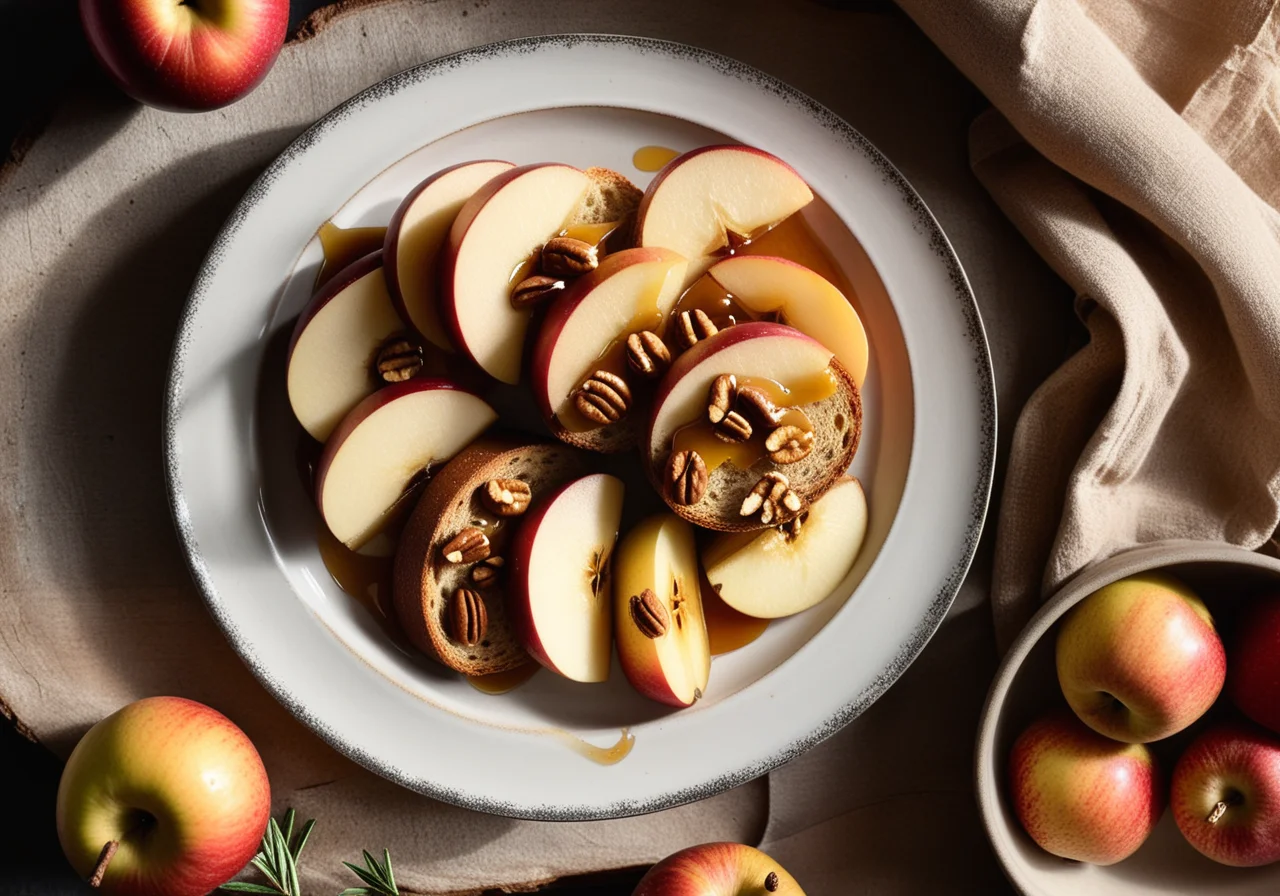 Roasted Apples in Bread